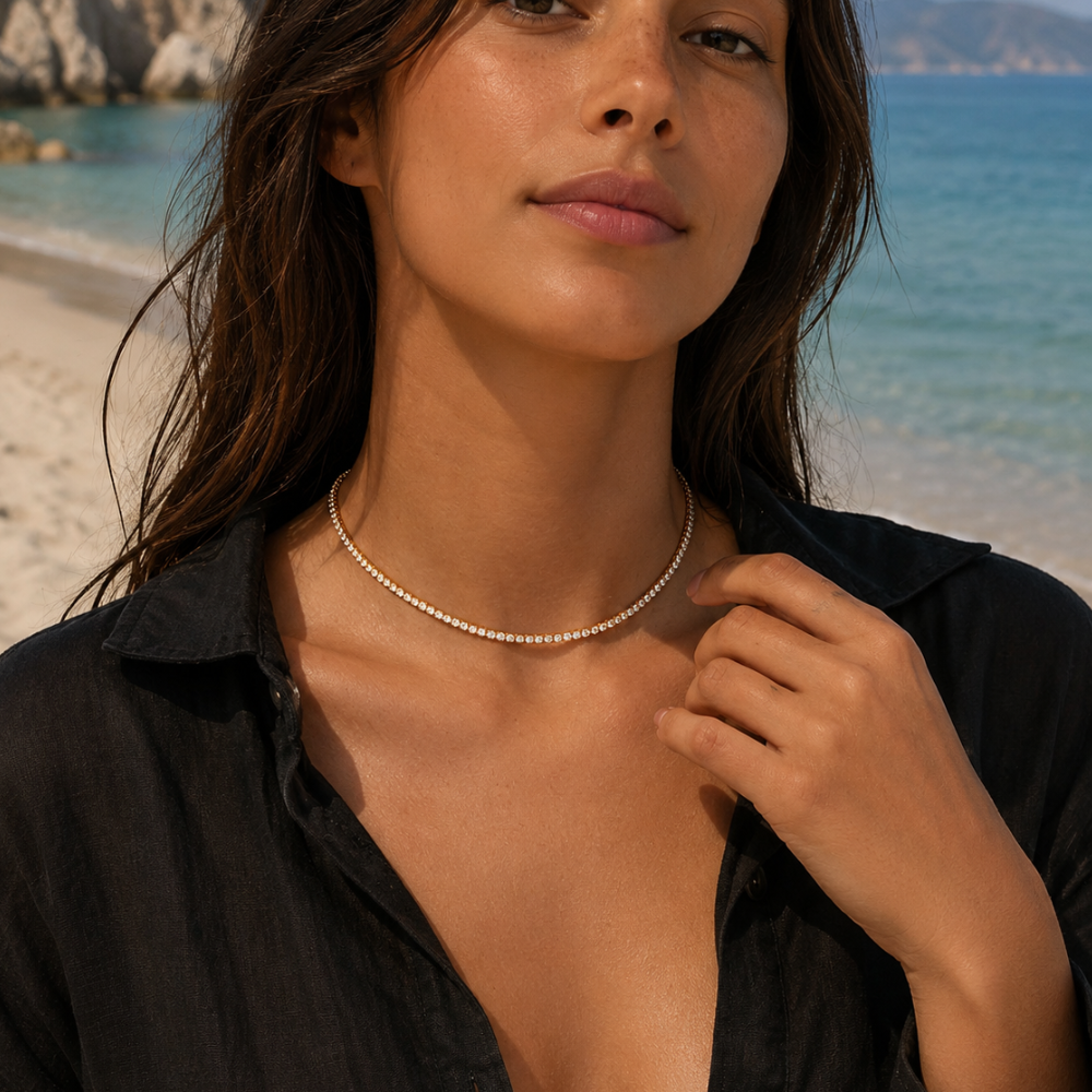 Serena Tennis Necklace