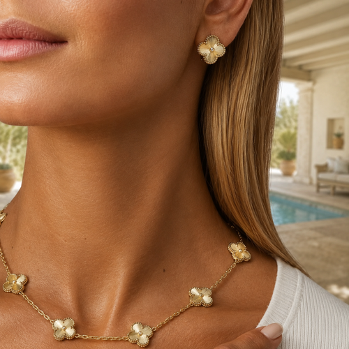 Clover Earrings Gold